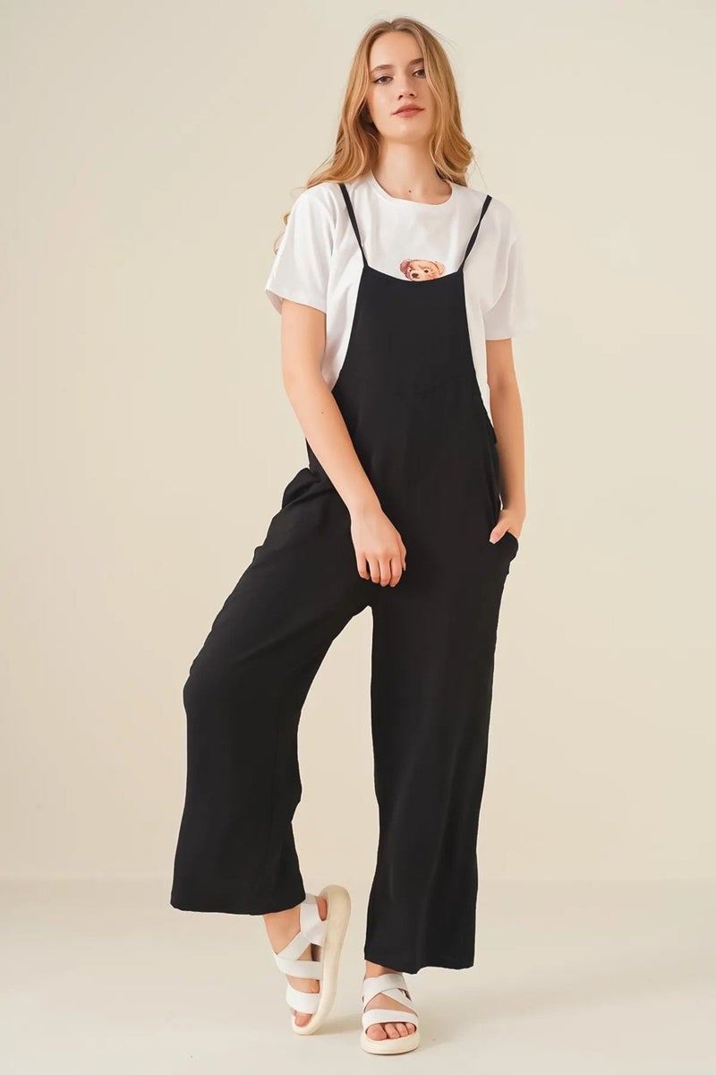 Giysa 7019 Women's Strappy Aerobin Casual Jumpsuit - Image 1