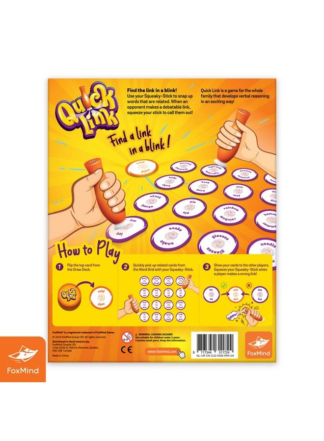 FoxMind Games: Quick Link Word Game Smart Frantic Fun Party Game For Family And Friends Exciting Game Play Fast Paced For Ages 7 And Up - Image 5