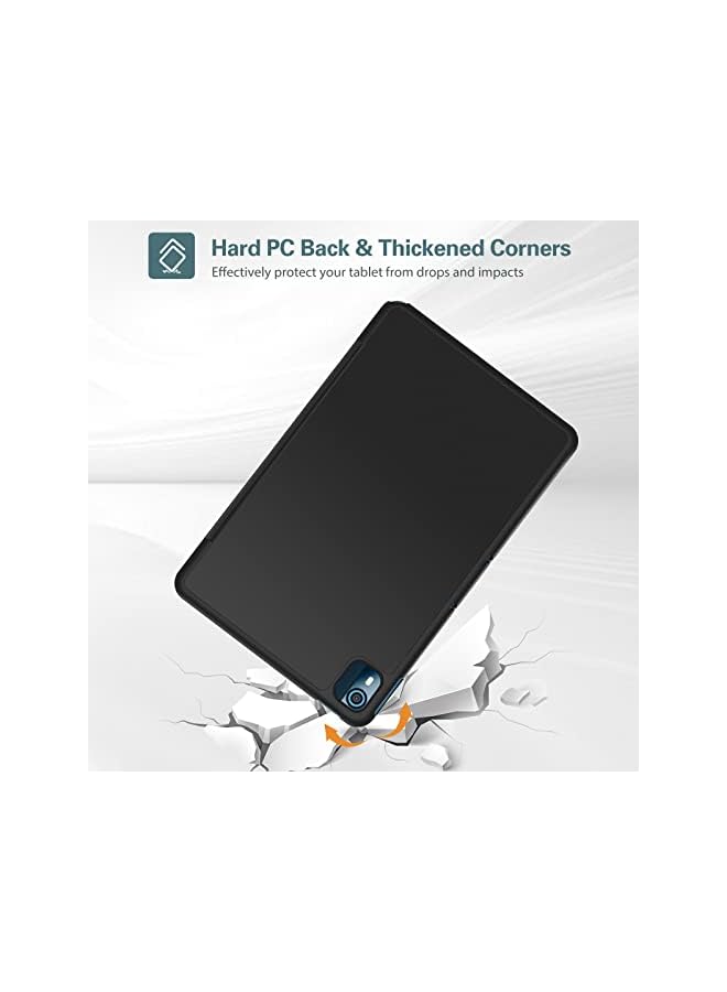 Procases For Nokia T10 Tablet Case 8.0 Inch 2022, Trifold Slim Stand Cover Hard Shell Folio Lightweight Case Smart Cover For 8.0” Nokia Tablet T10 2022 Release -Black - Image 5