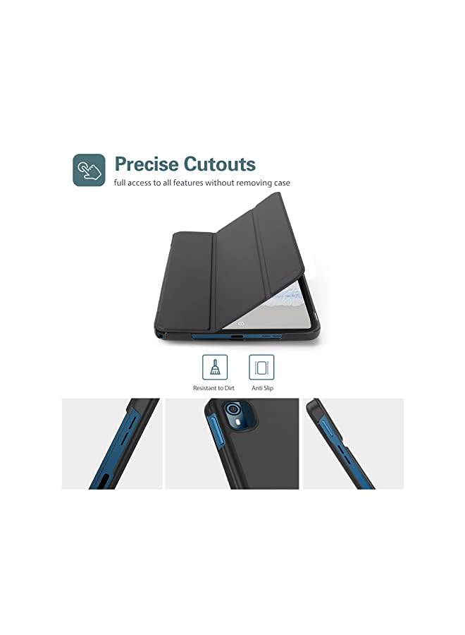 Procases For Nokia T10 Tablet Case 8.0 Inch 2022, Trifold Slim Stand Cover Hard Shell Folio Lightweight Case Smart Cover For 8.0” Nokia Tablet T10 2022 Release -Black - Image 3