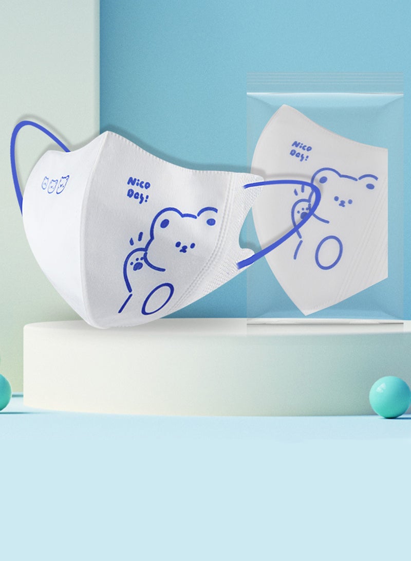 Eilimi 20PCS Disposable Kids Face Mask,3 Layer Protection,Suitable Children Small Size Age 3-12 - Image 3