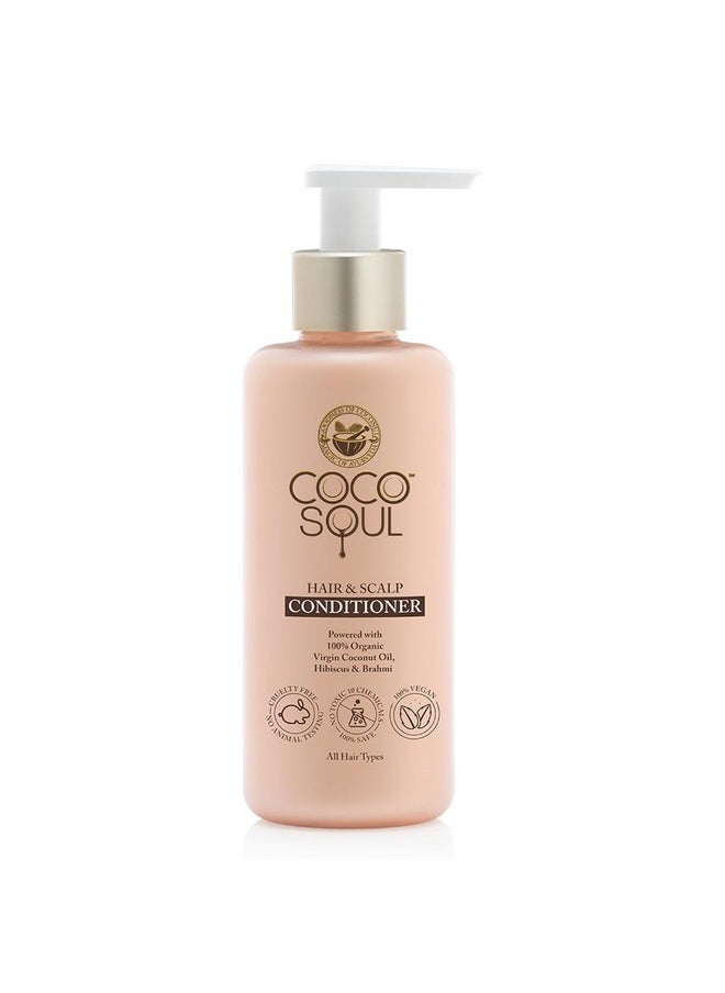 Coco Soul Hair + Scalp Conditioner With Coconut & Ayurveda For Frizz-Free | Shiny | Strong & Silky Hair Paraben & Sulphate Free | 200Ml  - Image 1