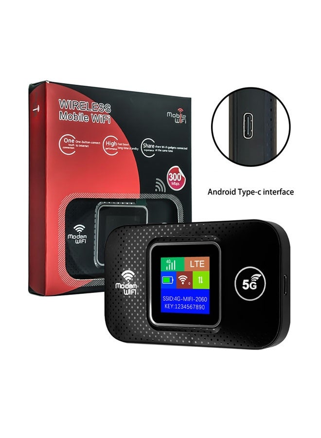 عام جهاز توجيه WiFi محمول 4G LTE، سرعة عالية تصل إلى 300 ميجابت في الثانية في آسيا للسفر المحمول، مودم WiFi مدعوم بUSB مع فتحة بطاقة SIM، يمكن مشاركته مع ما يصل إلى 10 أجهزة - Image 1