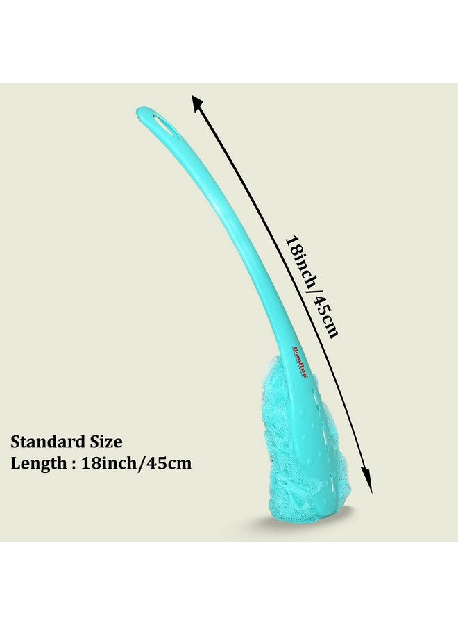  هومفين فرشاة إسفنجية للاستحمام من هومفاين بمقبض طويل للتدليك والتدليك والتنظيف (1U، أخضر مائي) - Image 4