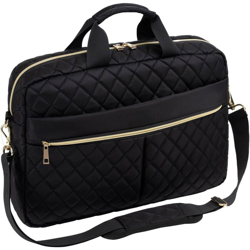 Messenger Briefcase with Business and Laptop for Work Travel with Large Capacity Document Organizer and Daily Office Carry Pink - Image 2