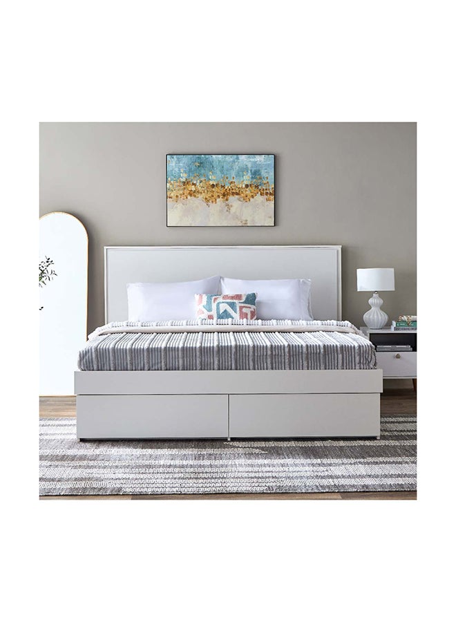 Home Box Frankfurt King Bed with 4 Drawers 212 x 120 x 196 cm - Image 2