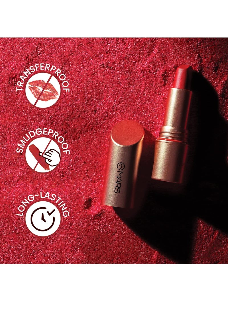 MARS Long Lasting Matinee Lipstick for Women 3.5 gm 09 Serene Scarlet - Image 4