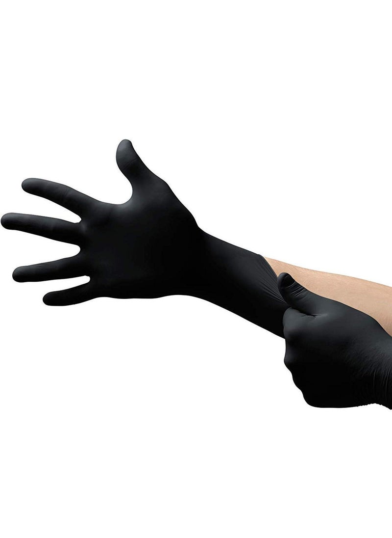 Falcon - Falcon Nitrile Gloves - Black Powder Free 100 pieces - Image 1