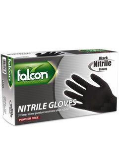 Falcon Nitrile Gloves - Black Powder Free 100 pieces - pzsku/Z07E49FD6CF85031FC7DCZ/45/_/1690024254/7a524a6c-a372-4bdc-9473-9291c1eb253d