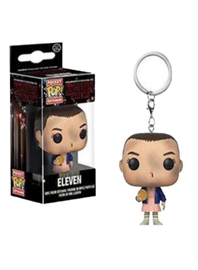 Sales Explosions Iron Man Spider-Man Black Panther Captain America Toy Keychain Pendant Around-Color:Monster Story Short Hair Eleven-Height:4cm - Image 1