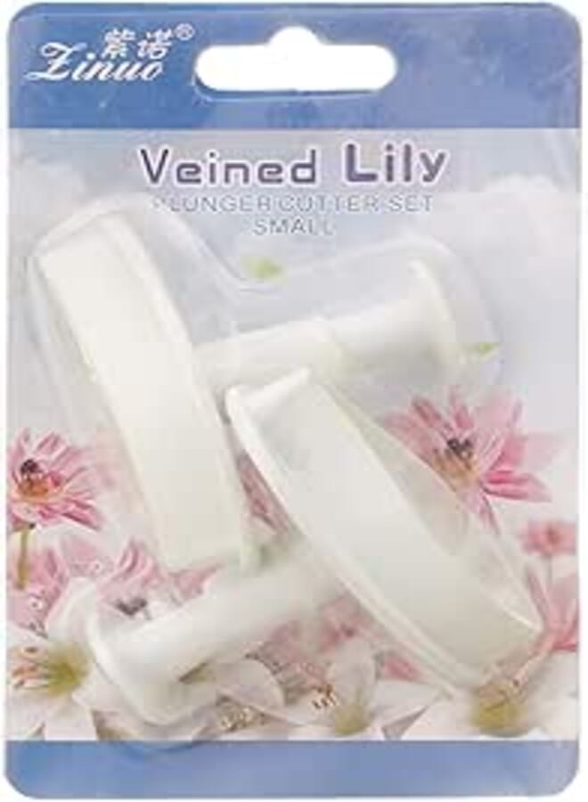 Linuo ZN-1000 Veined Lily Plunger Cutter Set Small 2 Pieces