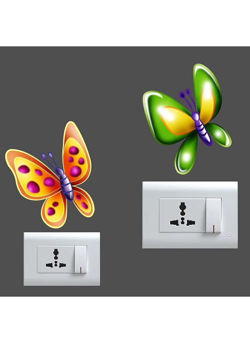 Rangoli - Rangoli Switch Board Stickers Standard Size Multicolor Vinyl 40 Inch by 20 cm Pack of 1 CodeSB24 - Image 1