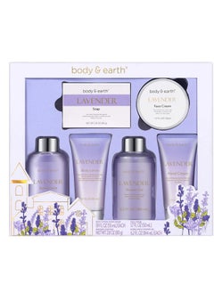 BODY & EARTH Bath and Body Gift Set for Women, Body & Earth 5 Pcs Rose Spa Gifts for Women, Self Care Kit, Lotion Set for Her,Mothers Day Presents for Mom  - Image 1