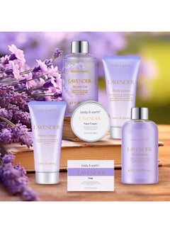 BODY & EARTH Bath and Body Gift Set for Women, Body & Earth 5 Pcs Rose Spa Gifts for Women, Self Care Kit, Lotion Set for Her,Mothers Day Presents for Mom  - Image 2