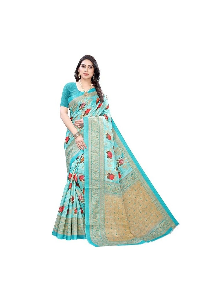 Accessorize Kingdom Women's Art Silk Saree - Image 1
