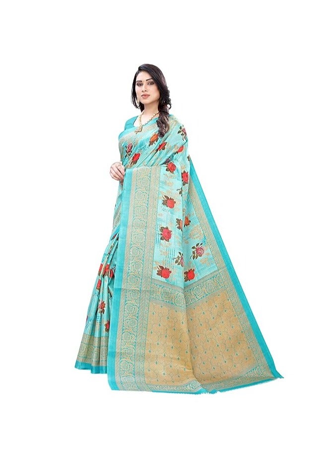 Accessorize Kingdom Women's Art Silk Saree - Image 2
