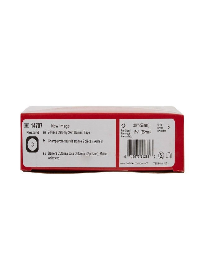 New Image Hollister 14707 New Image Flat Flextend Skin Barrier, Pre-Sized 1-3/8", Flange Size 2-1/4", Red Color Match, 5 Pack, Ostomy Skin Barrier, 5 Count - Image 5