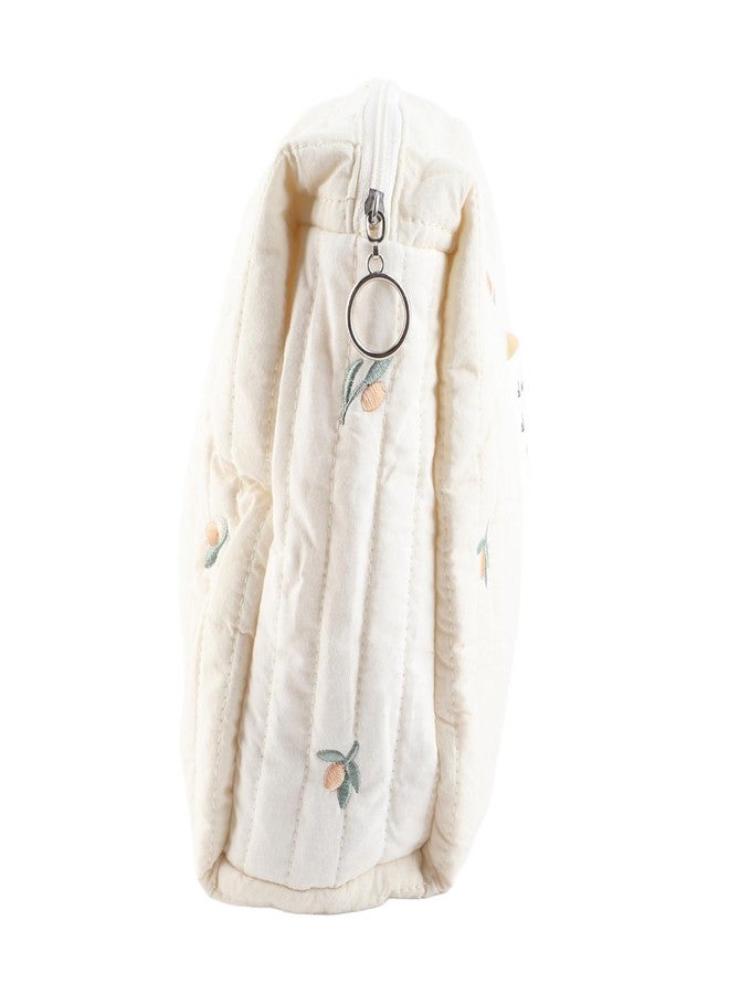 Naroote Diaper Bag, Baby Tote Bag Quilted Cotton Cute Pattern Nappy Diaper Storage Bag with Stroller Hooks Portable Stroller Baby Diaper Bag Diaper Bag Organizer Pouches for Baby Bottles - Image 5