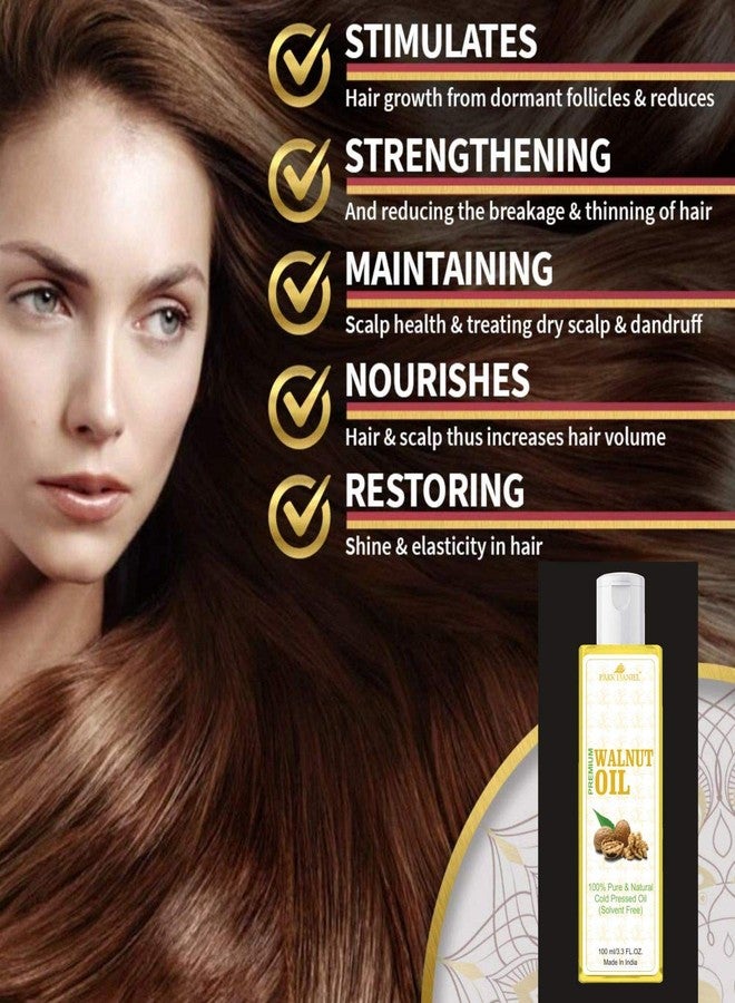 Park Daniel Walnut Oil For Strong and Healthy Hair (100 ml), Yellow - Image 5