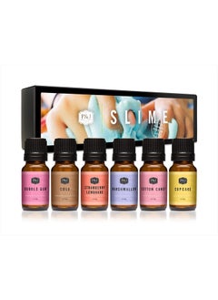 P&J Trading Fragrance Oil Slime Set | Bubble Gum, Cotton Candy, Cupcake, Strawberry Lemonade, Cola, Marshmallow Candle Scents for Candle Making, Freshie Scents, Soap Making, Diffuser Oil Scents  - Image 1