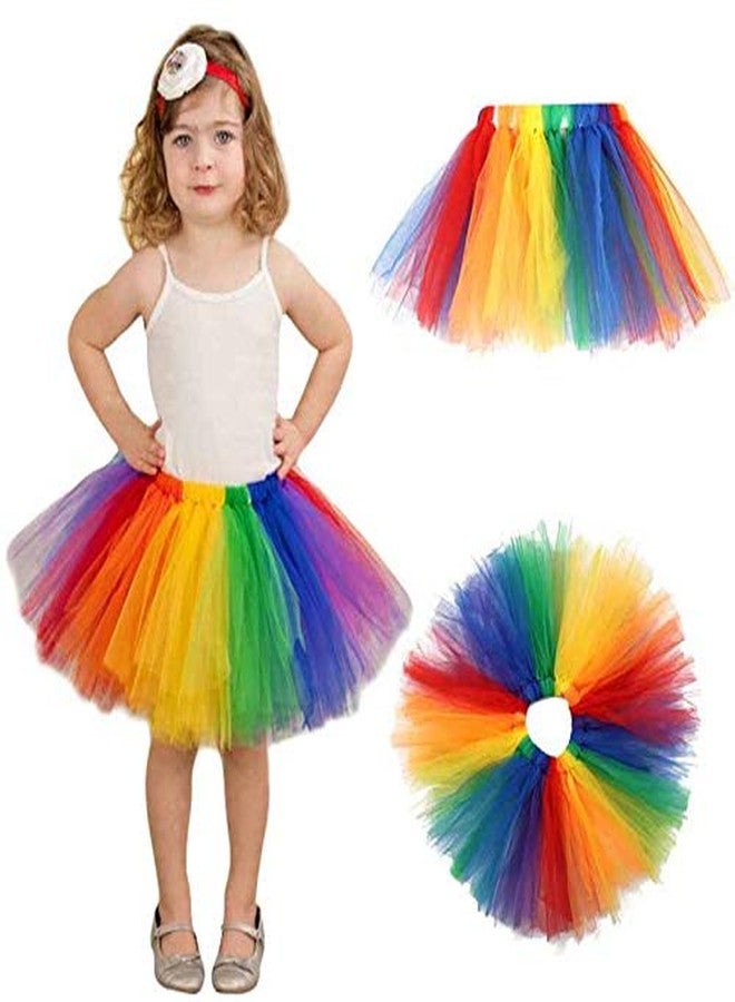 HIBA Multicoloured Rainbow Tutu Skirt for Baby Girls 12-18 Months - Image 1