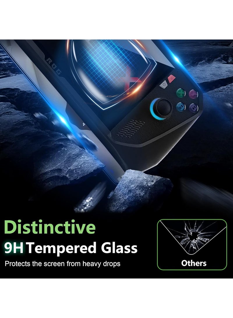 2 Piece Screen Protector for ASUS ROG Ally X 2024 Handheld 7 inch HD Tempered Glass Crystal Clear Protective Film Full Coverage HD Scratch Resistant No Bubbles - Image 5