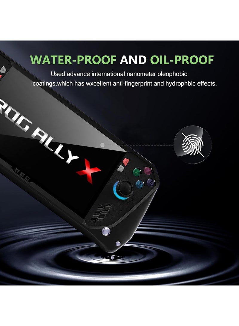 2 Piece Screen Protector for ASUS ROG Ally X 2024 Handheld 7 inch HD Tempered Glass Crystal Clear Protective Film Full Coverage HD Scratch Resistant No Bubbles - Image 3