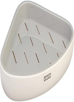 ecoco ECOCO E2030 Corner Shelf Bathroom Elbow Corner Shelf Multipurpose Soap Holder - White Grey 