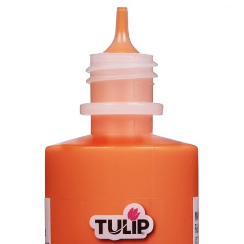 Tulip Puff Fabric Paint , Permanent Craft Paint for Clothes, DIY Projects, Notoxic, 4 fl oz, Shiny Orange - Image 4