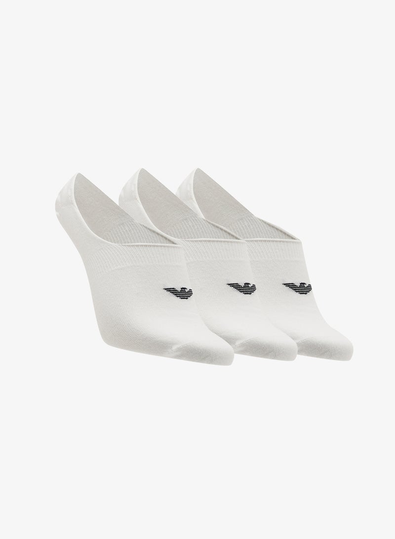EMPORIO ARMANI 3 Pack Of Logo Liner Socks - Image 1