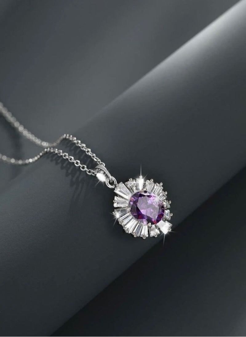 نيو ستايل سلسال نسائي رائع باللون الفضي مرصع بالزركون عالي الجودة - Image 2