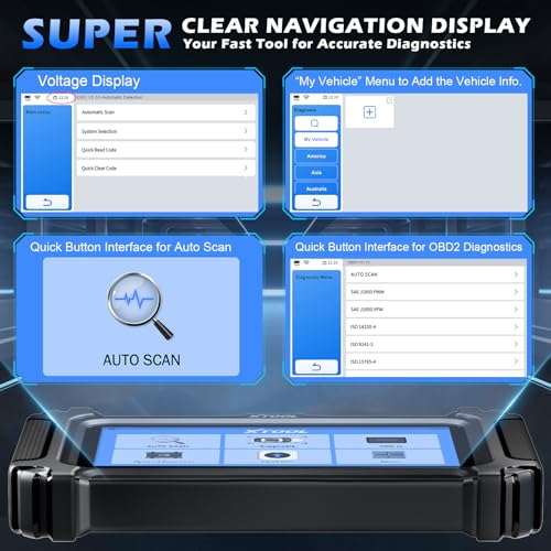 XTOOL D5 Car Code Reader and Reset Tool, Engine ABS SRS Transmission Car Diagnostic Tool with EPB Service, ABS Bleed, Throttle Relearn, Clear Check Engine Light Code Reader with 10 Resets, Free Update - Image 4