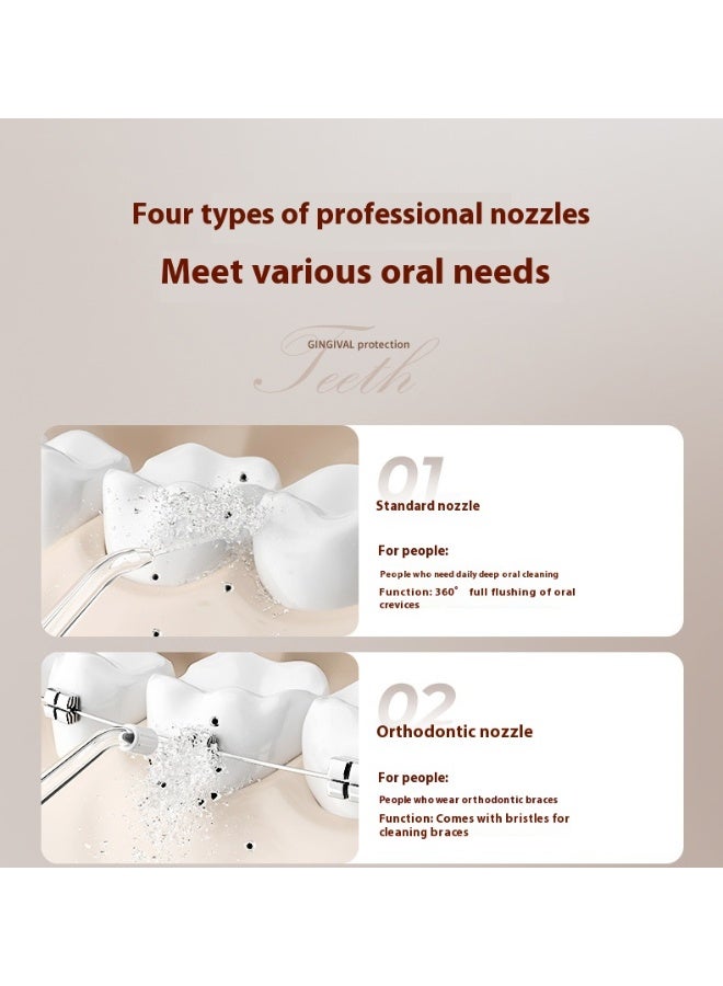 آي كي جهاز خيط مائي لاسلكي – 5 فوهات، ذاكرة ذكية، بطارية تدوم 70 يومًا، خزان 280 مل، مقاوم للماء IPX7 - Image 4