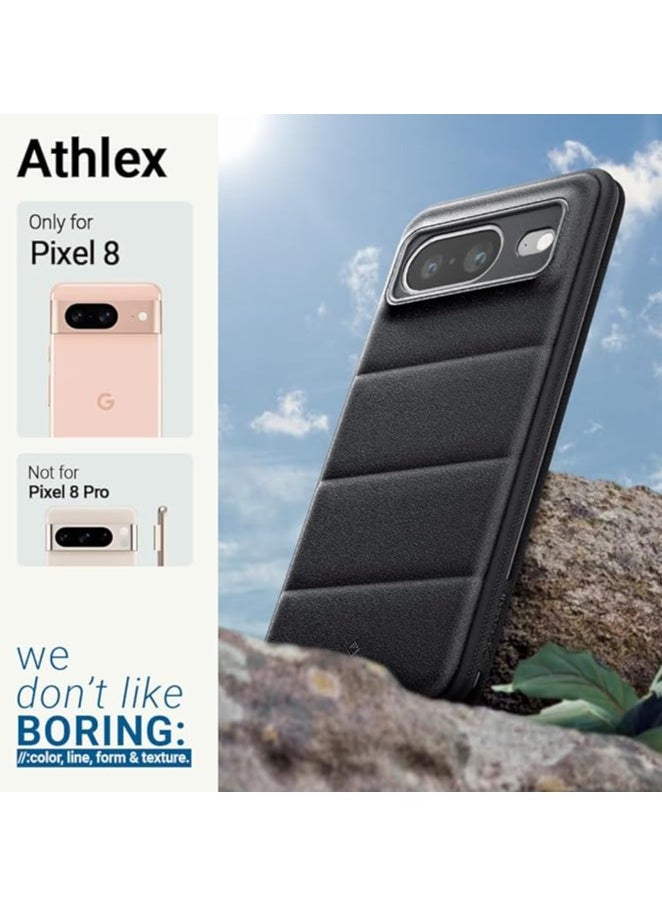 Caseology - Caseology Athlex [Integrated Grip] TPU Case for Google Pixel 8 Case 5G, Sandstone Texture (2023) - Active Black - Image 1