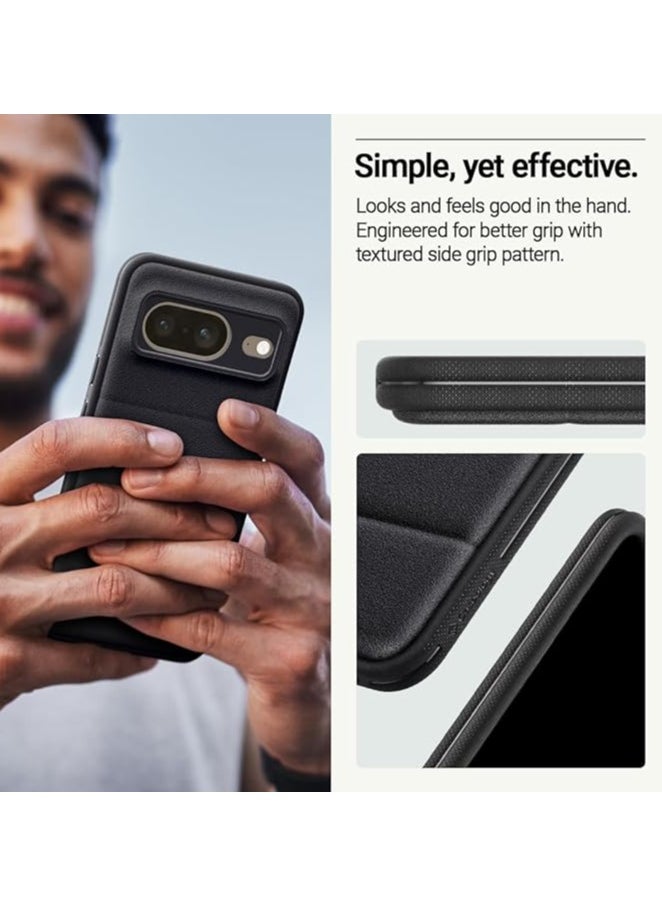 Caseology - Caseology Athlex [Integrated Grip] TPU Case for Google Pixel 8 Case 5G, Sandstone Texture (2023) - Active Black - Image 1