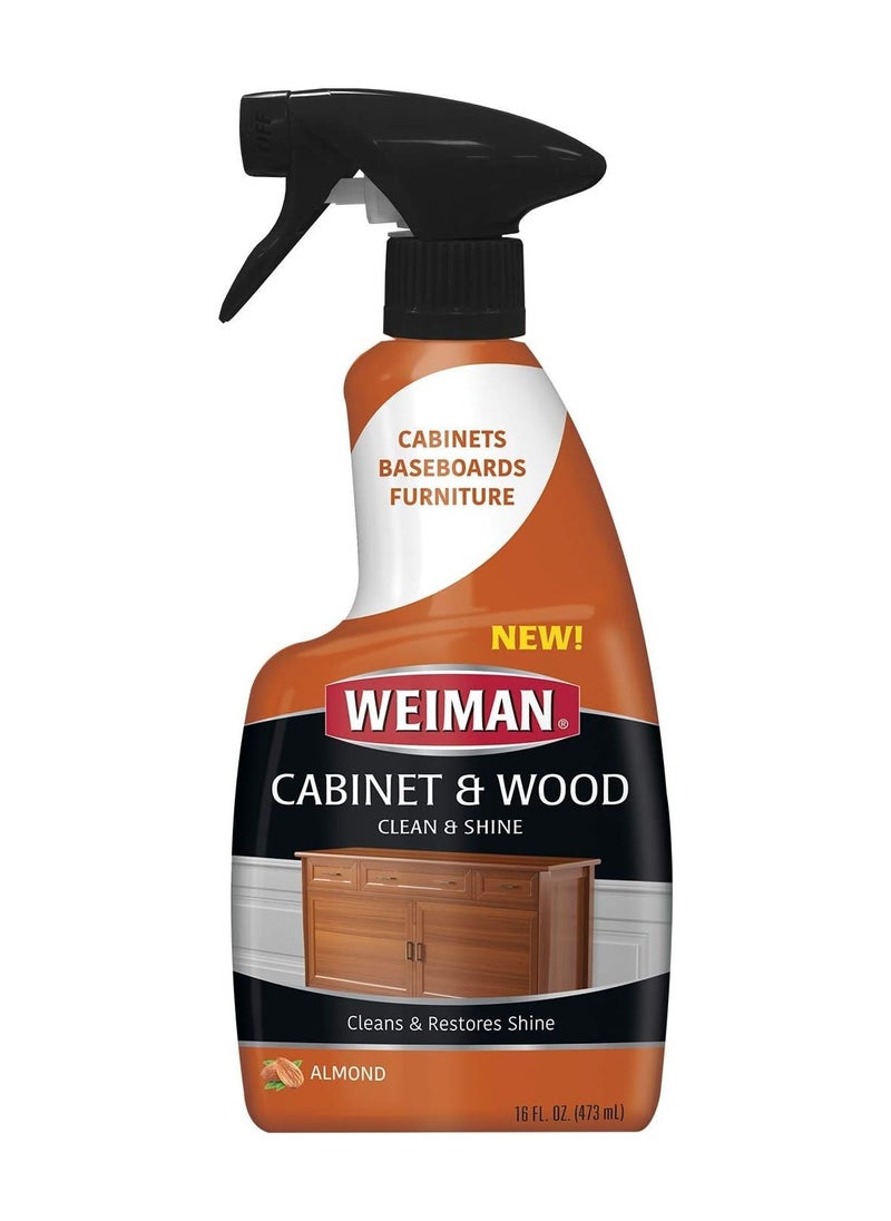 Weiman Wood Cleaner and Furniture Polish Spray for Cabinets, Baseboards and Furniture - 16 Fluid Ounce  - Image 1