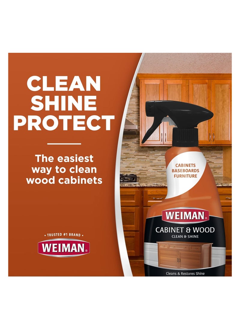 Weiman Wood Cleaner and Furniture Polish Spray for Cabinets, Baseboards and Furniture - 16 Fluid Ounce  - Image 3
