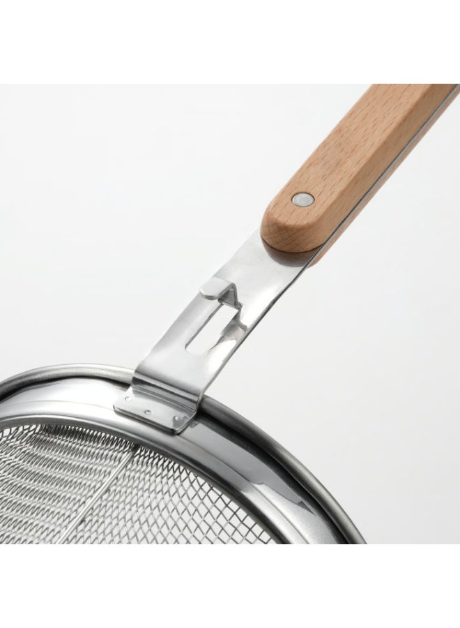 VARDAGEN Noodle / Pasta Strainer with Beech Handle, Stainless Steel, 30 cm - Image 4