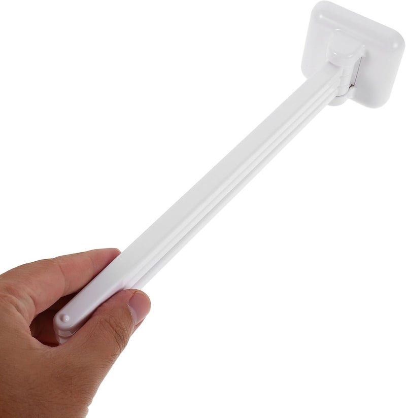 Beavorty Rotating Towel Rack with 3 Swing Arms Wall-Mounted Bathroom Towel Holder White Space-Saving for Kitchen and Bath Use - Image 4