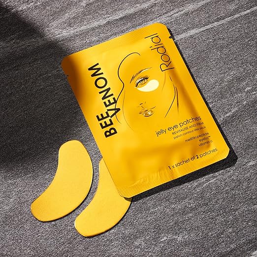 Rodial Jelly Eye Patches Bee Venom Box of 4 Sachets Rejuvenate and Firm Cooling Jelly Technology Antipuffiness for Under Eyes Vitamine C for Revitalised and Luminous Eye Look - Image 2