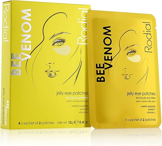 Rodial Jelly Eye Patches Bee Venom Box of 4 Sachets Rejuvenate and Firm Cooling Jelly Technology Antipuffiness for Under Eyes Vitamine C for Revitalised and Luminous Eye Look - Image 5