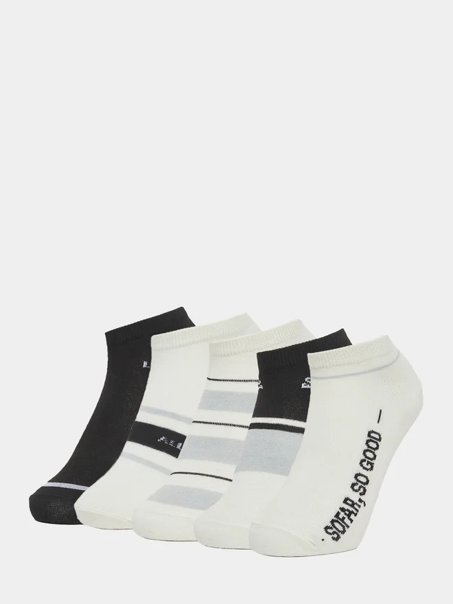 Styli Pack of 5 - Striped Detail Ankle Socks