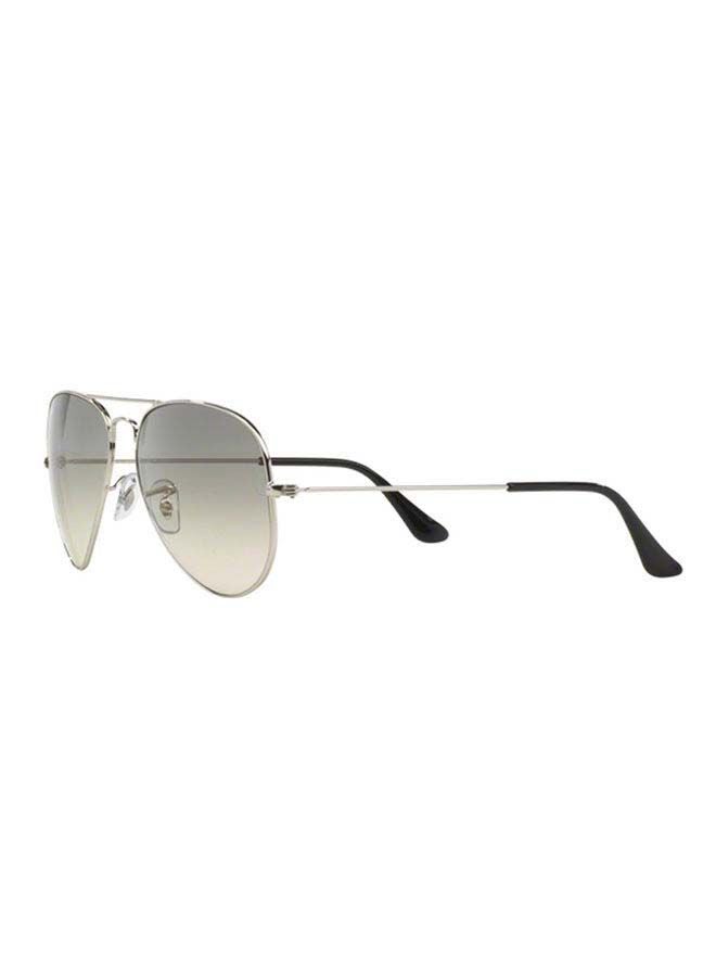 Ray-Ban Unisex Full Rim Aviator Sunglasses - RB3025-003/32-58 - Lens Size: 58 mm - Silver - Image 3