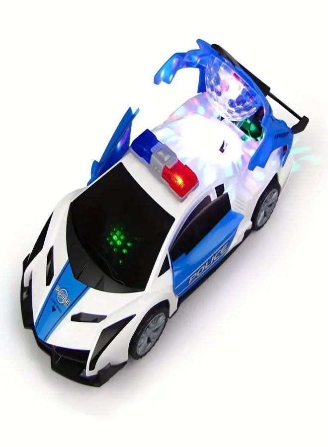 360° Rotating Light Automatic Switch Door Car Toy Car, Fun And Handsome Small Gift - Image 2