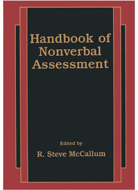 Handbook of Nonverbal Assessment