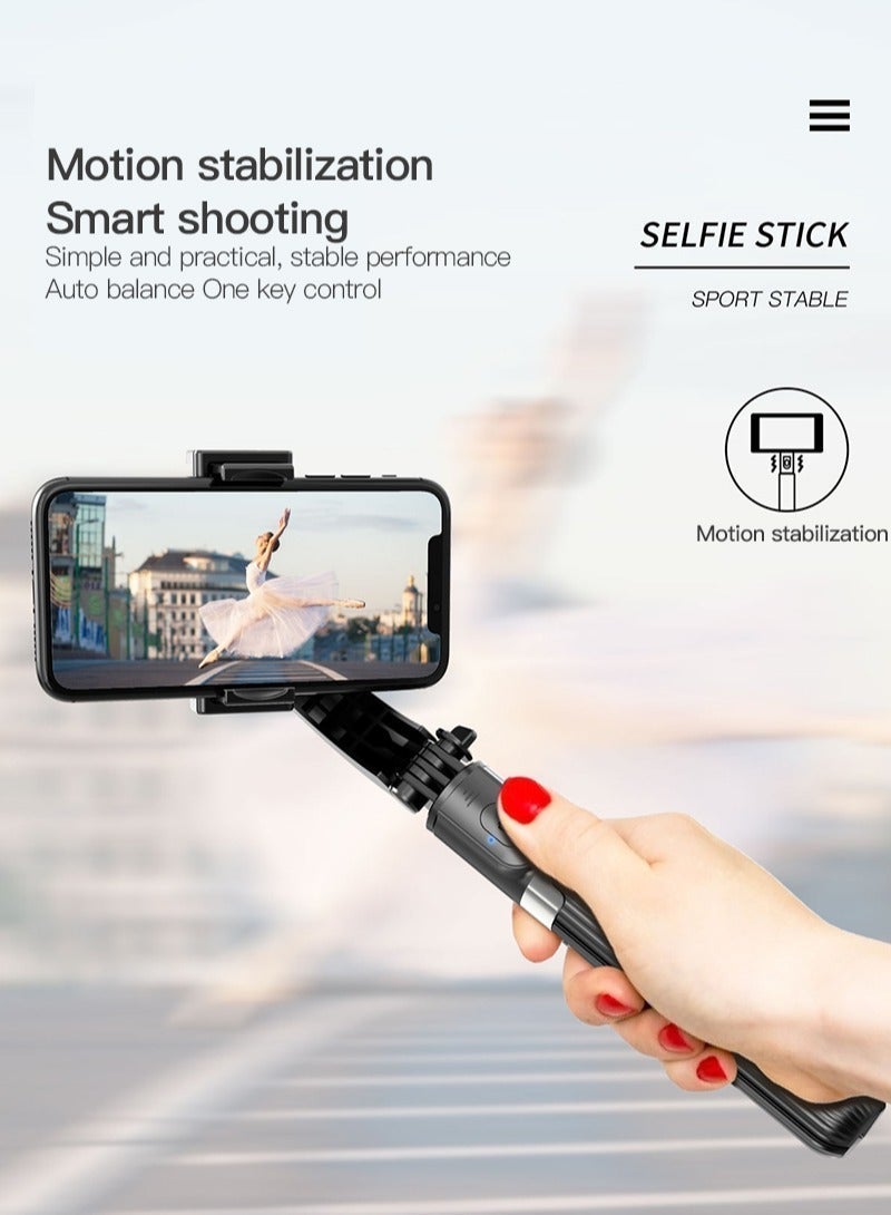 Sharpdo Anti-shaked Gimbal Smartphone Stablizer With Tripod, Selfie Stick Support With Bluetooth Mobile Phone Shooting Stabilizer Gimbal Bracket Mobile Phone Live Streaming Stand, Desktop Selfie Stand - Image 5