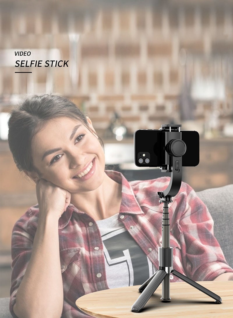 Sharpdo Anti-shaked Gimbal Smartphone Stablizer With Tripod, Selfie Stick Support With Bluetooth Mobile Phone Shooting Stabilizer Gimbal Bracket Mobile Phone Live Streaming Stand, Desktop Selfie Stand - Image 2