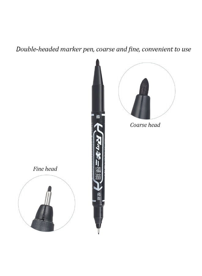 10Pcs Double-headed Tattoo Skin Marker Pen Tattooing Piercing Marking Pen for Permanent Tattoo Tool - Image 4