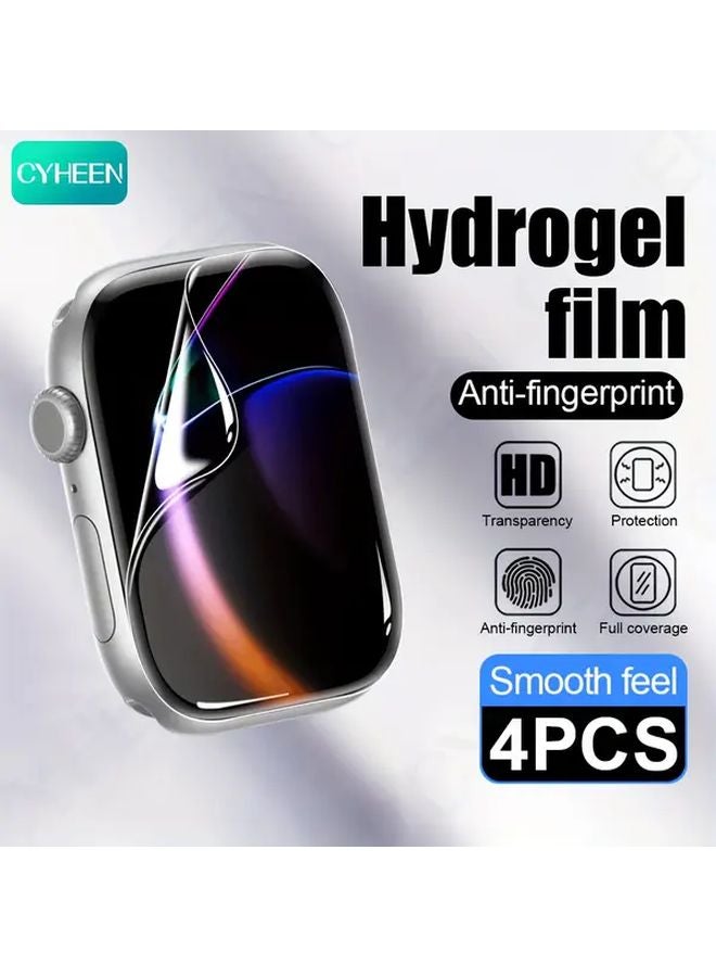 4Pcs Hydrogel Screen Protector For Apple Watch Series 4 5 6 SE 44mm - Image 2