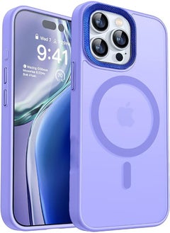 Case BENTOBEN Magnetic Iphone 15 Pro Max, Compatible with Wireless Charger and Magsafe Card Wallet, Simple Clear Shockproof Drop Resistant Anti-Fingerprint Case Compatible with Iphone 15 Pro Max - Lavender